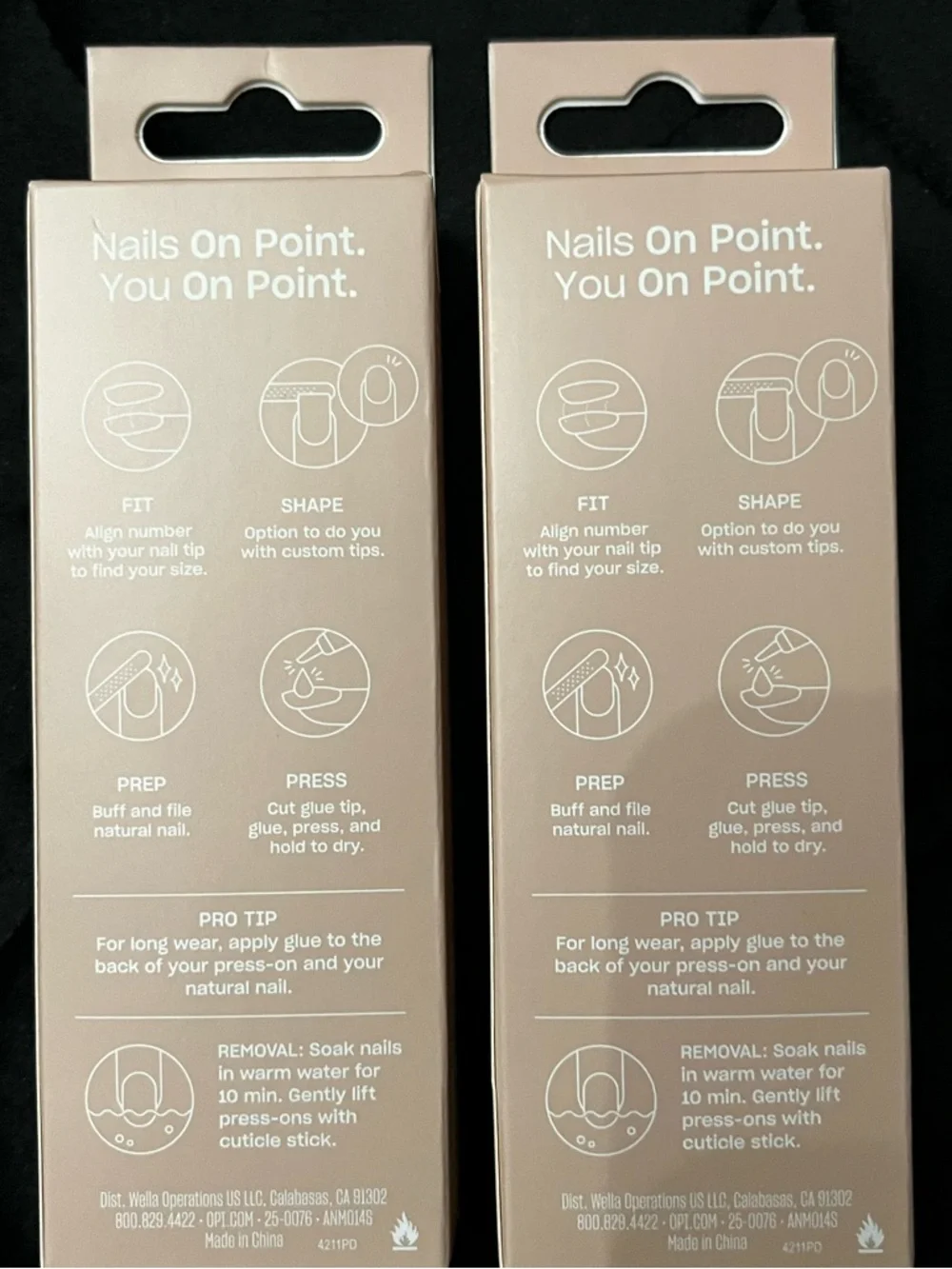 OPI 2-24 Packs On Point Instant Press-On Mani